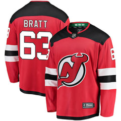 Jesper Bratt New Jersey Devils Fanatics Home Breakaway Player Jersey