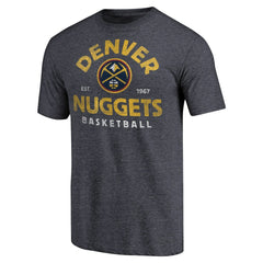 Denver Nuggets Vintage Arch Tri-Blend T-Shirt sale - Navy sale