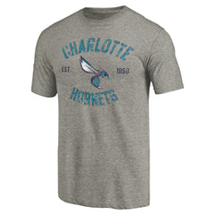 Charlotte Hornets Team Heritage Tri-Blend T-Shirt - Gray cheap