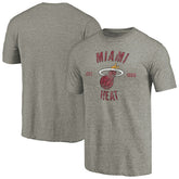 Miami Heat Team Heritage Tri-Blend T-Shirt - Gray sale
