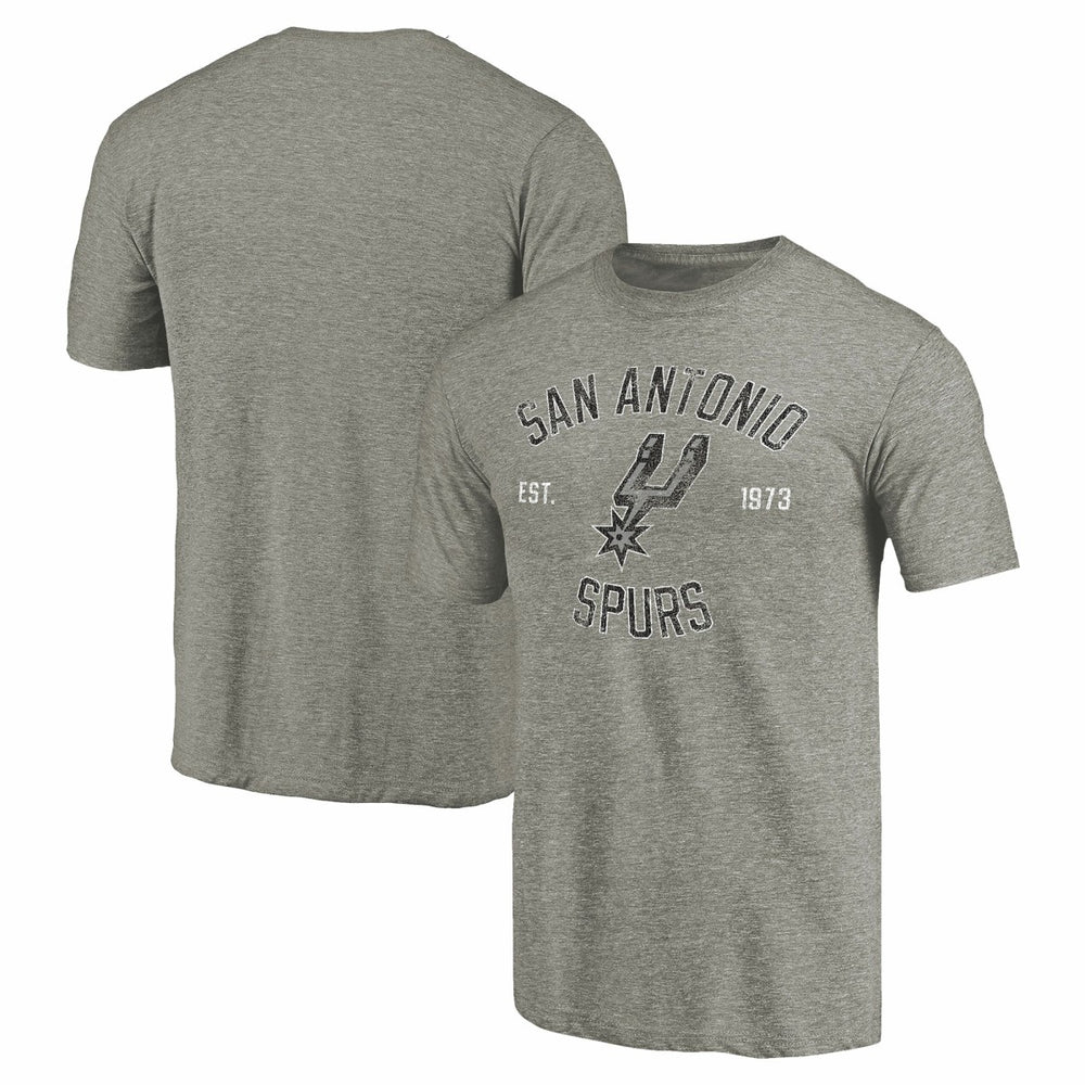 San Antonio Spurs Team Heritage Tri-Blend T-Shirt - Gray shop