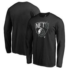 Brooklyn Nets X-Ray Long Sleeve T-Shirt - Black discount