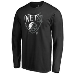 Brooklyn Nets X-Ray Long Sleeve T-Shirt - Black discount