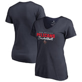 New Orleans Pelicans Women's Script Assist V-Neck T-Shirt - Navy on sale