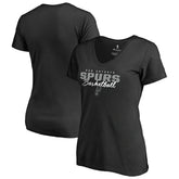 San Antonio Spurs Women's Script Assist T-Shirt - Black discount