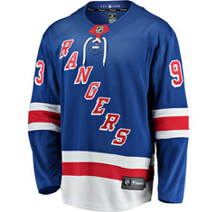 Mika Zibanejad New York Rangers Fanatics Home Breakaway Player Jersey