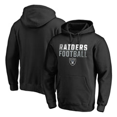 NFL Las Vegas Raiders Iconic Collection Fade Out Pullover Hoodie