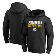 NFL Pittsburgh Steelers Iconic Collection Fade Out Pullover Hoodie