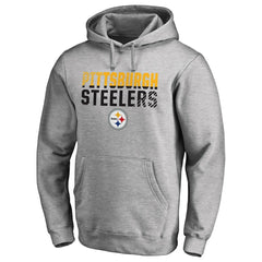 NFL Pittsburgh Steelers Iconic Collection Fade Out Pullover Hoodie