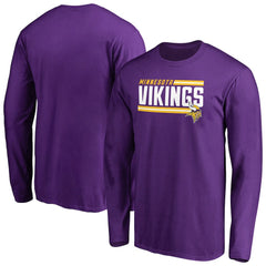 NFL Minnesota Vikings Iconic Collection On Side Stripe Long Sleeve T-Shirt