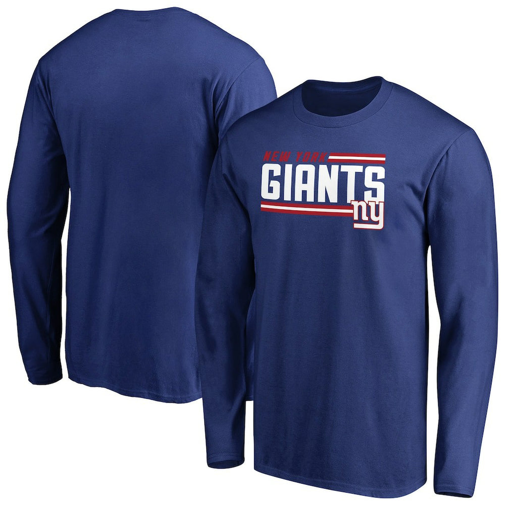 NFL New York Giants Iconic Collection On Side Stripe Long Sleeve T-Shirt