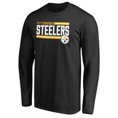 NFL Pittsburgh Steelers Iconic Collection On Side Stripe Long Sleeve T-Shirt