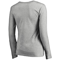 NFL Detroit Lions Women's Iconic Collection On Side Stripe Long Sleeve V-Neck T-Shirt