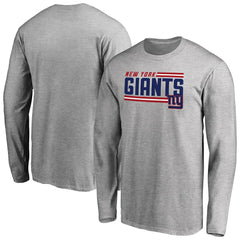 NFL New York Giants Iconic Collection On Side Stripe Long Sleeve T-Shirt