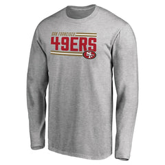 NFL San Francisco 49ers Iconic Collection On Side Stripe Long Sleeve T-Shirt