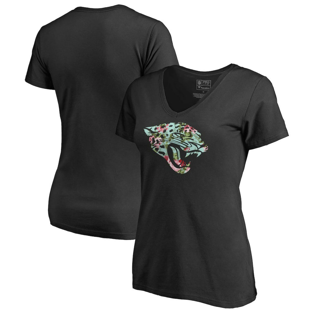 NFL Jacksonville Jaguars Women's Lovely V-Neck T-Shirt