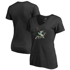 San Jose Sharks Women's Lovely V-Neck T-Shirt
