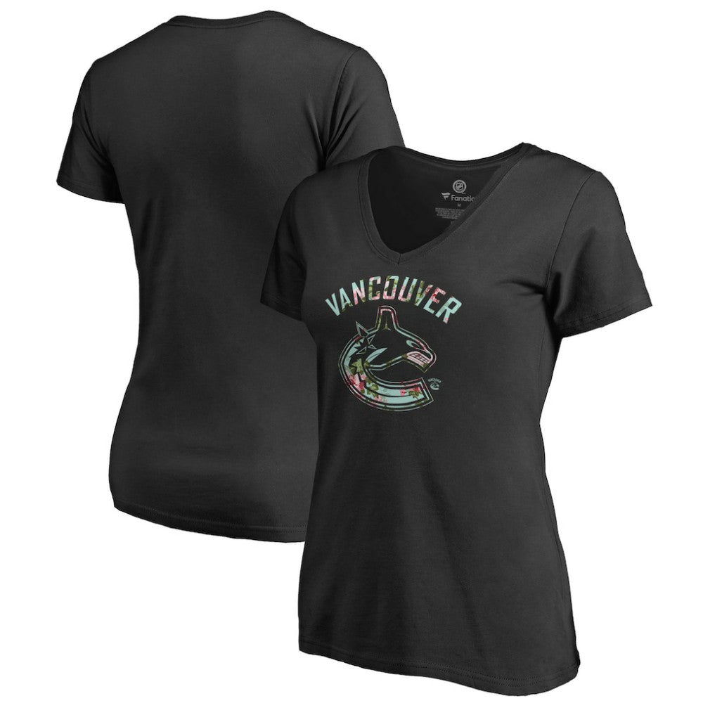Vancouver Canucks Women's Lovely V-Neck T-Shirt