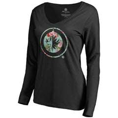 Winnipeg Jets Women's Lovely Long Sleeve V-Neck T-Shirt