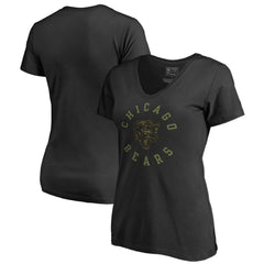 NFL Chicago Bears Women's Camo Collection Liberty V-Neck T-Shirt