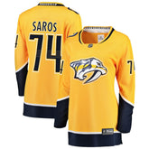 Juuse Saros Nashville Predators Fanatics Women's Breakaway Player Jersey