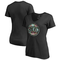 New York Knicks Lovely V-Neck T-Shirt - Black outlet
