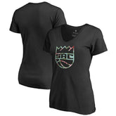 Sacramento Kings Lovely V-Neck T-Shirt sale - Black online