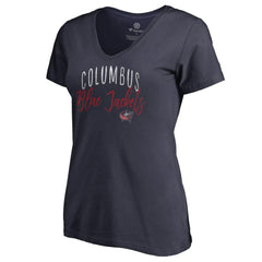 Columbus Blue Jackets Women's Graceful V-Neck T-Shirt