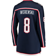 Zach Werenski Columbus Blue Jackets Fanatics Women's Breakaway Jersey