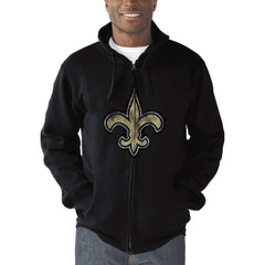 NFL New Orleans Saints G-III Sports by Carl Banks Primary Logo Full-Zip Hoodie