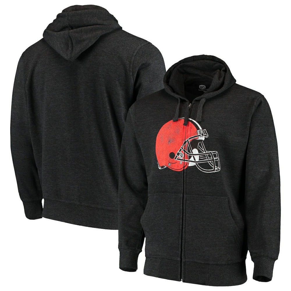 NFL Cleveland Browns G-III Sports by Carl Banks Primary Logo Full-Zip Hoodie