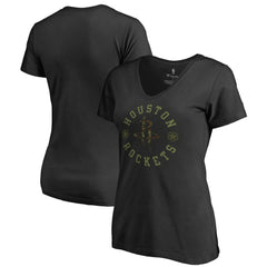 Houston Rockets Women's Liberty V-Neck T-Shirt - Black cheap