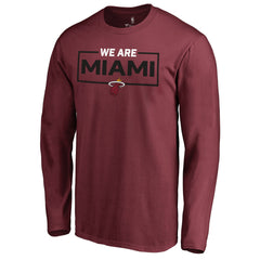 Miami Heat We Are Iconic Collection Long Sleeve T-Shirt - Red discount