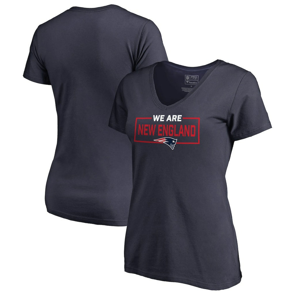 NFL New England Patriots Women's We Are Icon V-Neck T-Shirt