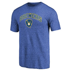 Milwaukee Brewers Vintage Cooperstown Collection Wahconah Tri-Blend T-Shirt - Royal