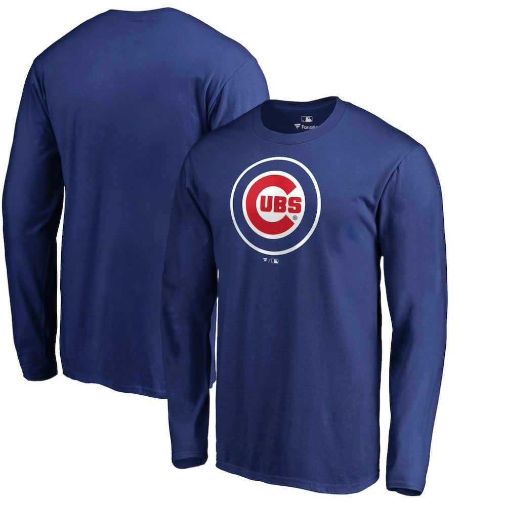 Chicago Cubs Team Wordmark Long Sleeve T-Shirt - Royal