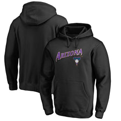Arizona Diamondbacks Vintage Cooperstown Collection Wahconah Fitted Pullover Hoodie - Black