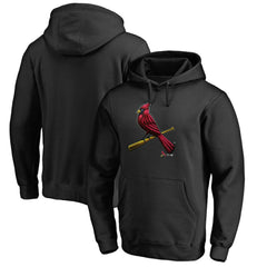 St. Louis Cardinals Midnight Mascot Pullover Hoodie - Black