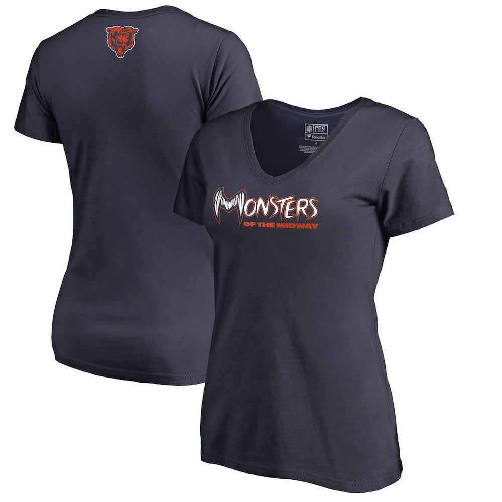 NFL Chicago Bears Women's Monsters V-Neck T-Shirt