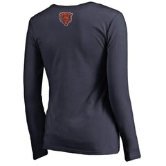 NFL Chicago Bears Women's Monsters Long Sleeve V-Neck T-Shirt