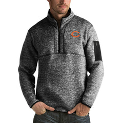 NFL Chicago Bears Antigua Fortune Big & Tall Quarter-Zip Pullover Jacket