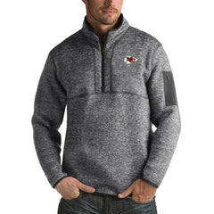 NFL Kansas City Chiefs Antigua Fortune Big & Tall Quarter-Zip Pullover Jacket