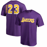 LeBron James Los Angeles Lakers Sidesweep Name & Number T-Shirt - Purple for sale