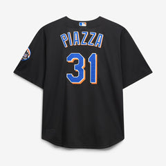 Mike Piazza New York Mets Big & Tall Cooperstown Mesh Batting Practice Jersey - Black | Mitchell & Ness