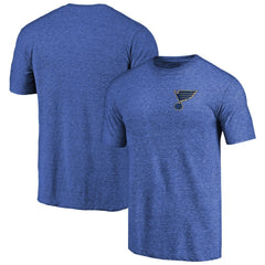 St. Louis Blues Primary Logo Left Chest Distressed Tri-Blend T-Shirt