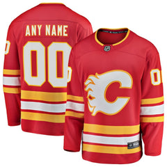 Calgary Flames Fanatics Home Breakaway Custom Jersey