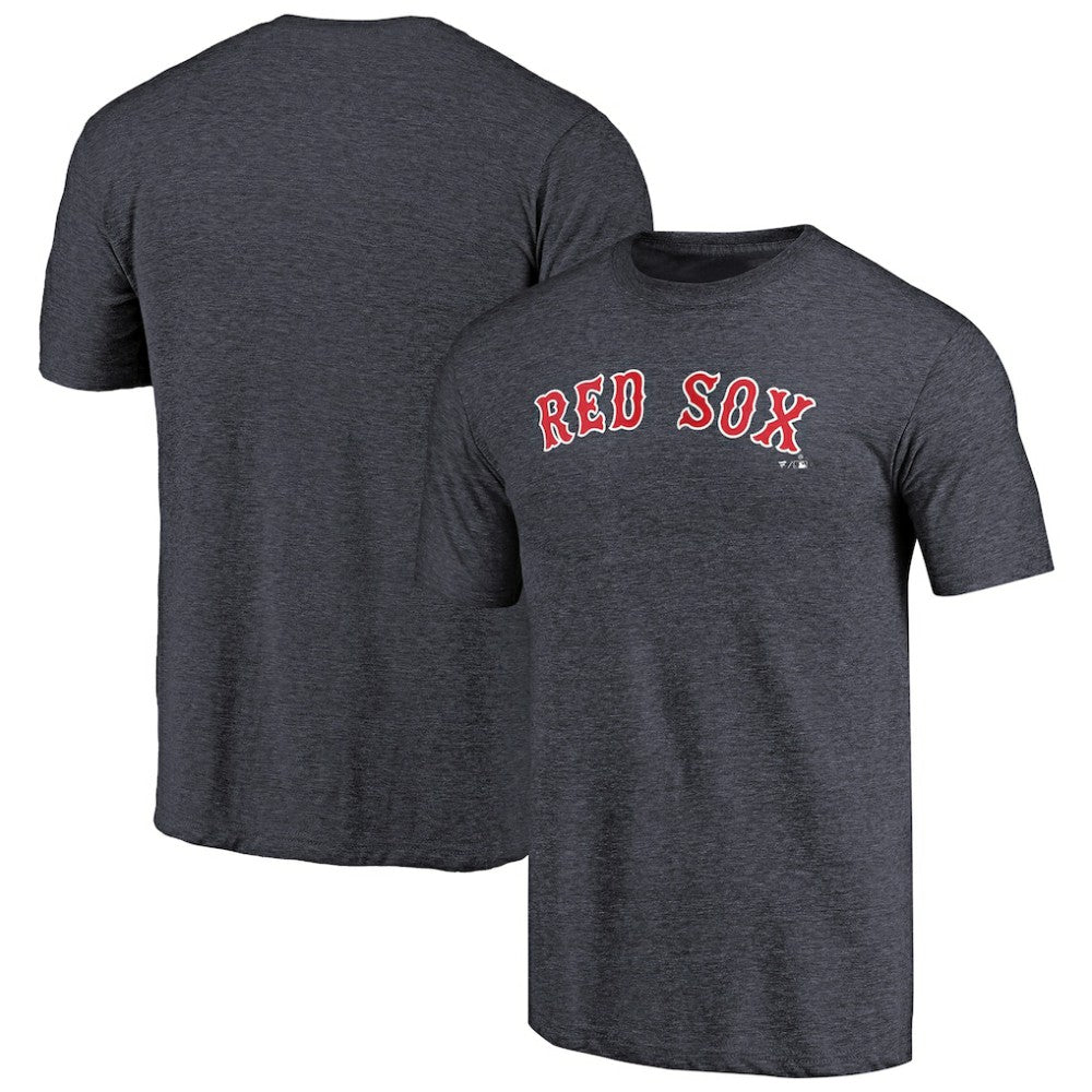 Boston Red Sox Team Wordmark Tri-Blend T-Shirt - Navy