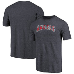 Los Angeles Angels Team Wordmark Tri-Blend T-Shirt - Navy