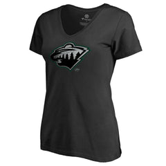 Minnesota Wild Women's Core Smoke V-Neck T-Shirt