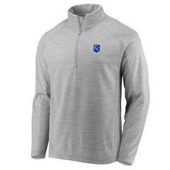 Kansas City Royals Vineyard Vines Performance Sankaty Half-Zip Pullover Top - Heather Gray
